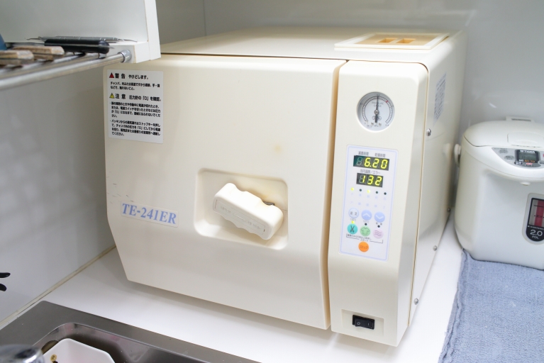 徹底された滅菌による衛生管理体制